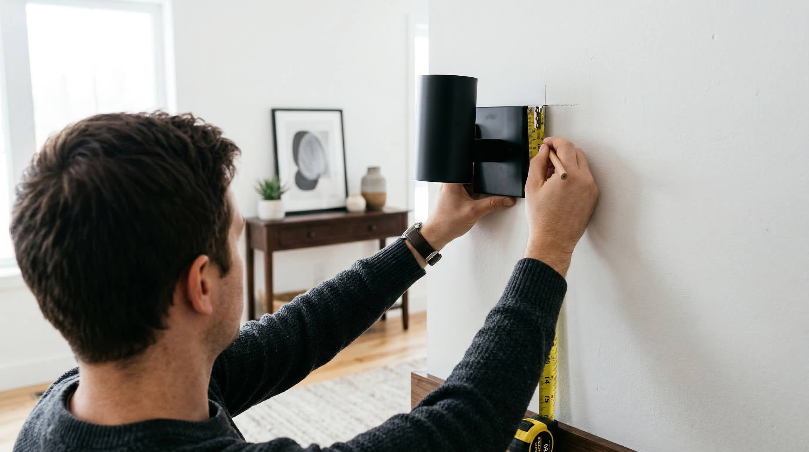 Wandlampe richtig montieren: So hängst du sie richtig auf.