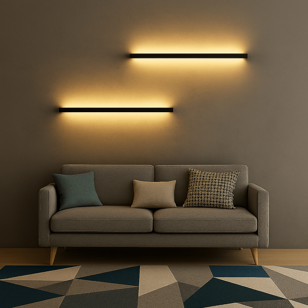 LED WandlampeMinimal Light Bar im Wohnzimmer