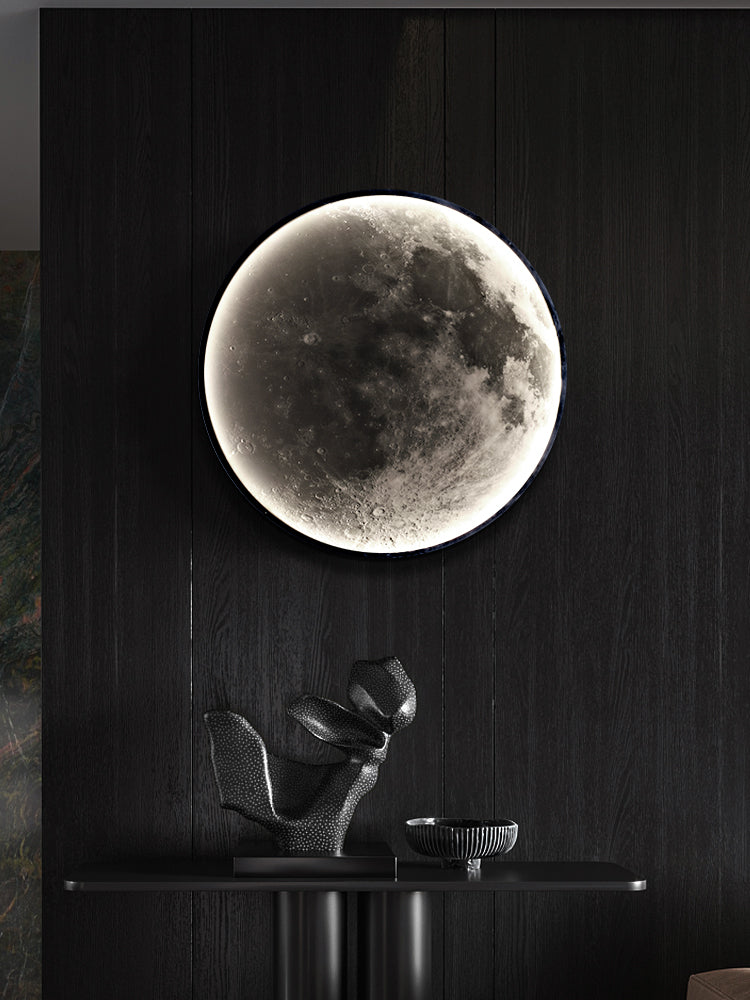 LED Mond Wandlampe Moon bei Nacht