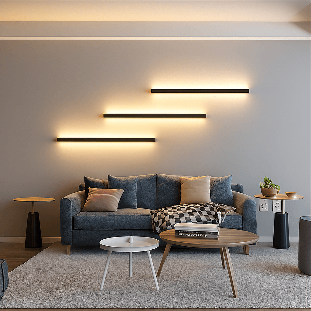 Minimal Light Bar Wandlampe in modernem Interior