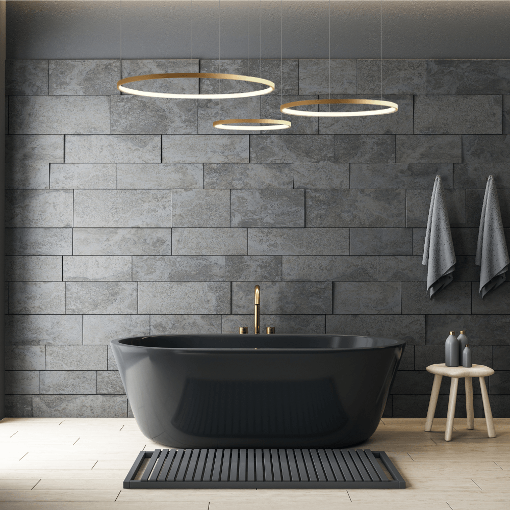 Detailansicht LED Pendellampe Circle gold, Aluminium & Leuchte