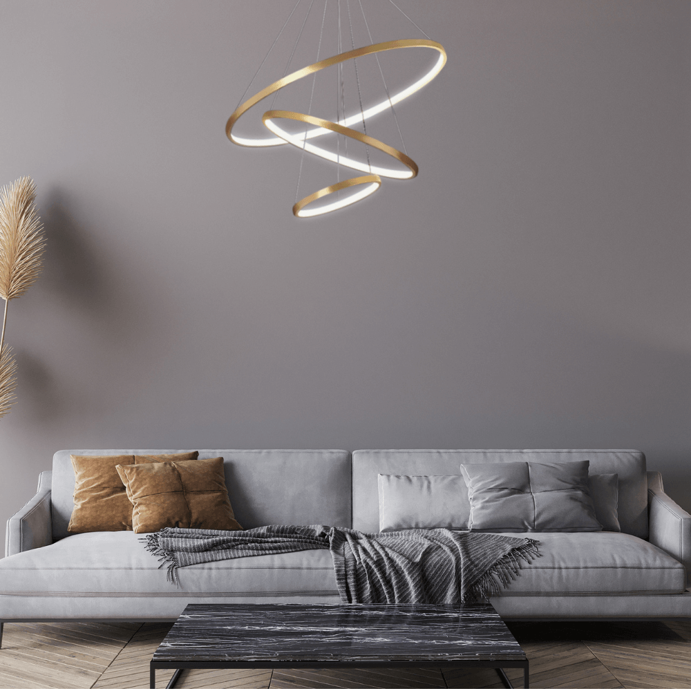 LED Deckenlampe Caésar im Wohnzimmer