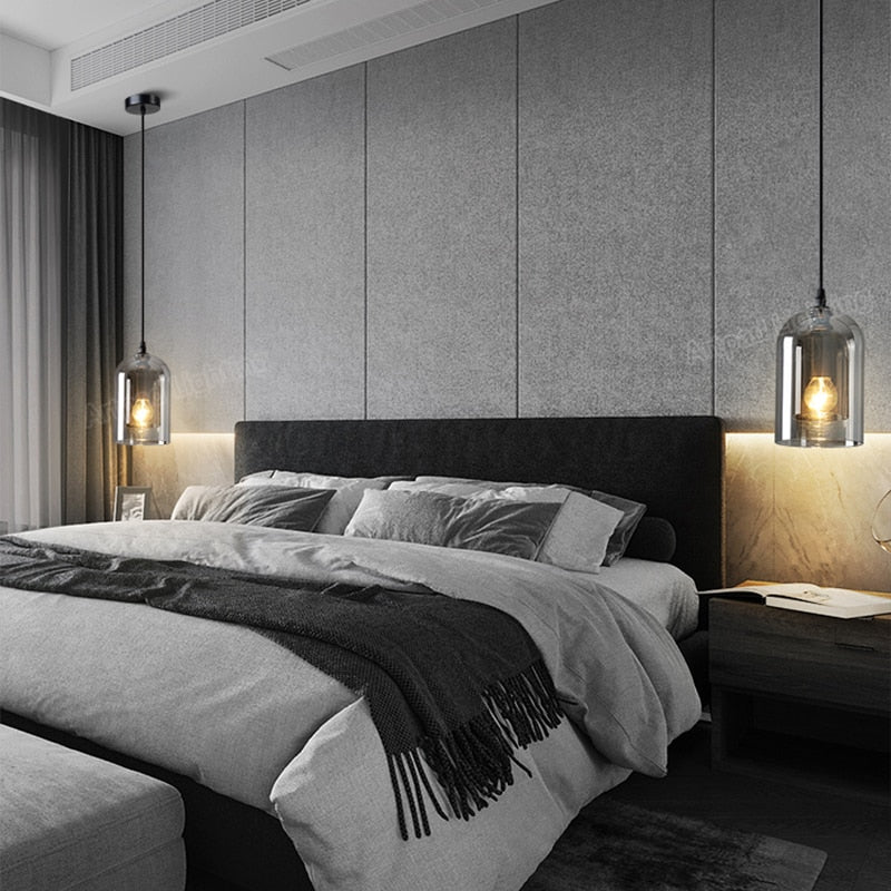 Moderne LED Hängeleuchte Marzu Lampe für Schlafzimmer