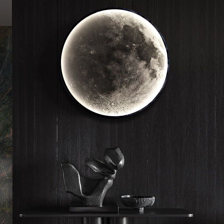 LED Mond Wandlampe Moon bei Nacht