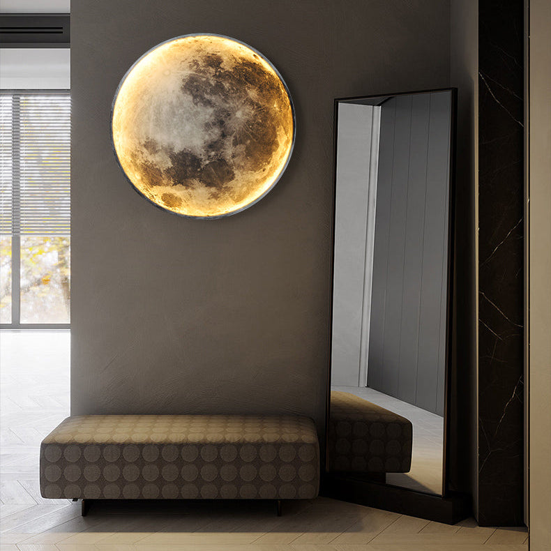 LED Mond Wandlampe Moon im Flur